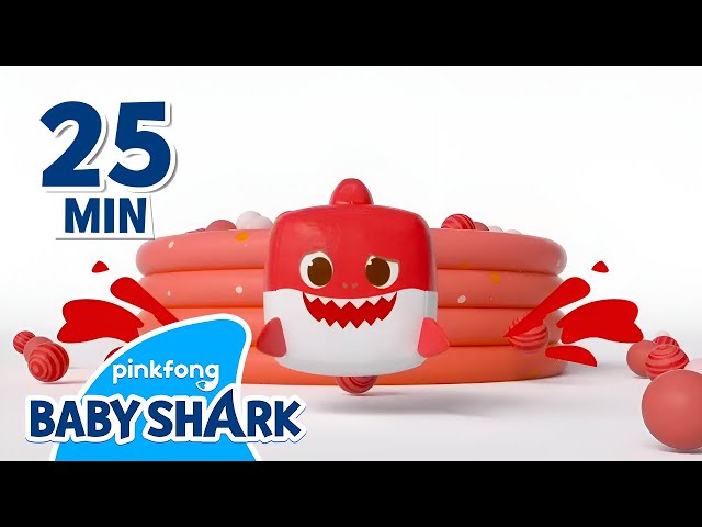 Is Red Baby Shark's Color?! | +Compilation | Learn Colors Baby Shark Toy Car | Baby Shark Official