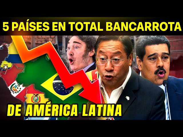 🚨Los 5 Países MAS ENDEUDADOS de América Latina😱