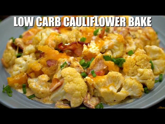 Cheesy Low Carb Cauliflower Bake - Sweet and Savory Meals