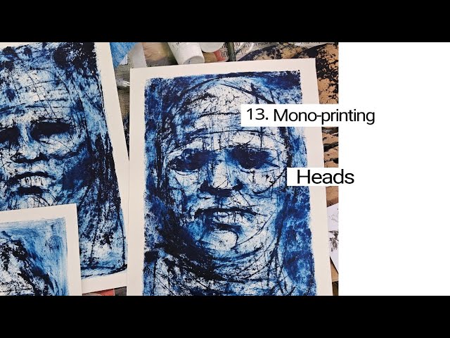 Monoprinting heads TIRELS 13