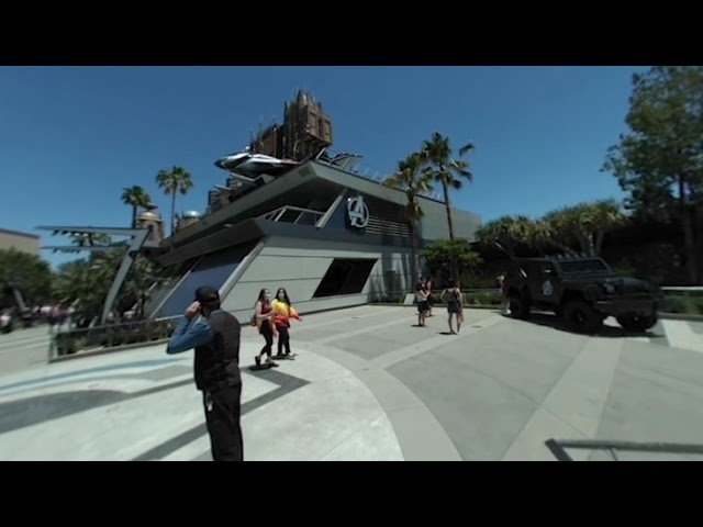 Avengers Campus Walkthrough Disneyland VR180 June 2021 – Warning: Shaky