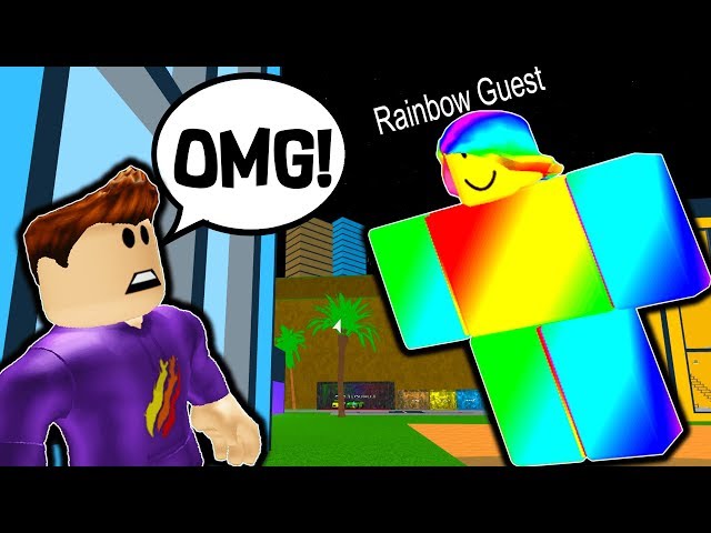 WE GOT ATTACKED BY THE RAINBOW GUEST! Roblox Life in Paradise Admin Commands