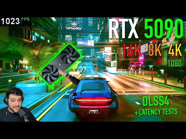 The RTX 5090 in Cyberpunk 2077 - DLSS4 - 4K, 8K, 16K !!!