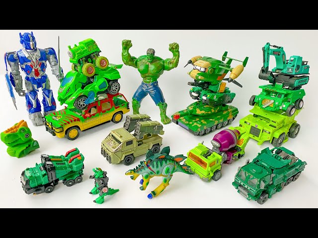 New Green Color TRANSFORMERS Carbot Tobot Superhero Dinosaur Tank: OptimusPrime Stopmotion Adventure