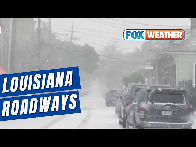 Louisiana DOT Clears The Roads After Once-In-A-Generation Winter Storm