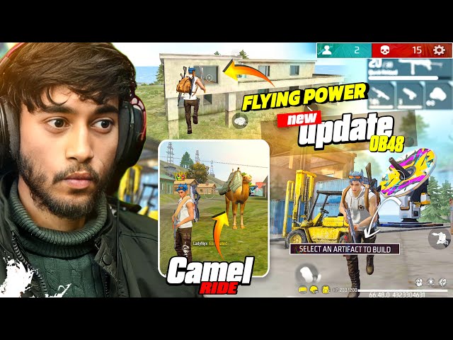 I GOT FLYING POWER IN FREE FIRE UPDATE😍🔥 NEW CHARACTER OB48