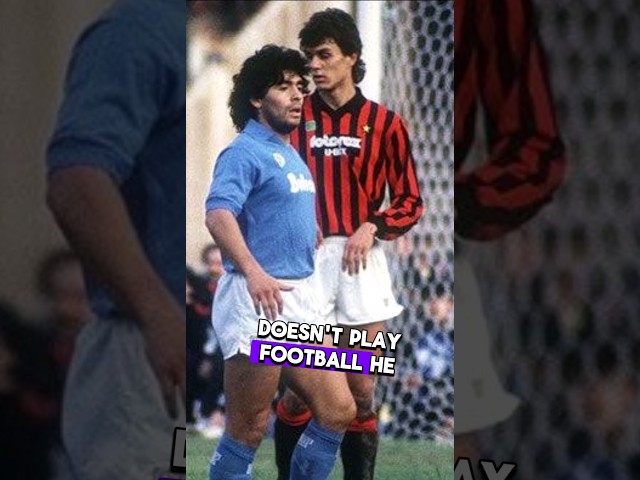 Maradona said Maldini doesn't play football #football #shorts #soccer