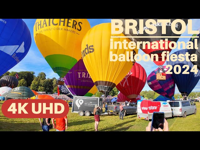 Bristol International Balloon Fiesta 2024 Full Ascent| Europe's Largest Ballooning Event England