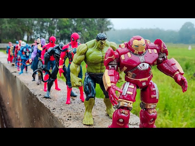 AVENGERS SUPERHERO STORY, SPIDER-MAN 2 VS HULK SMASH, THANOS, CAPTAIN AMERICA, SUPERMAN, BATMAN