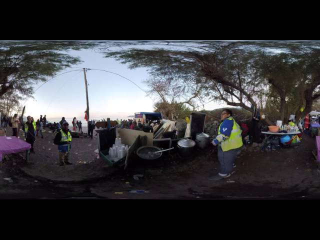 Rayyan Haries preparing Tea for Refugees