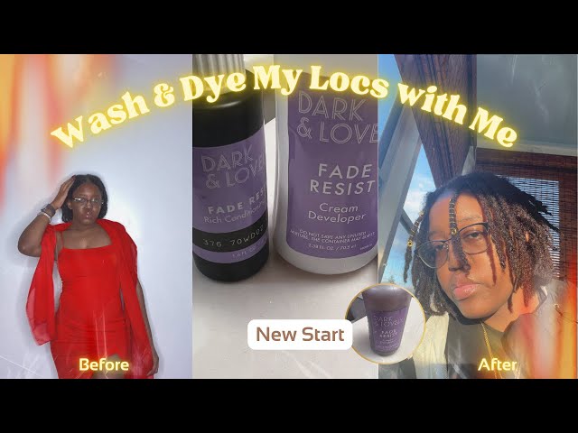 Wash & Dye My Locs with Me |New Start🎉👑 #locjourney #washmylocswithme #newbeginnings