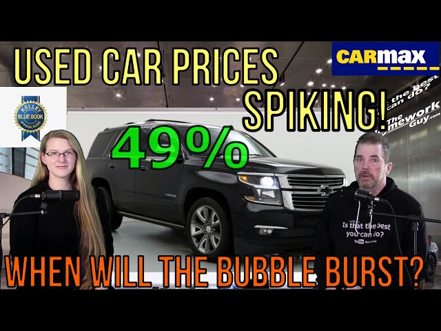 USED CAR PRICES are SPIKING at DEALERSHIPS - Car Price BUBBLE BURST 2022 - Homework Guy Kevin Hunter