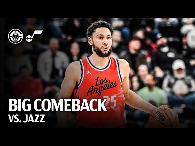 Clippers Huge Comeback Win in Overtime Against Jazz Highlights | LA Clippers