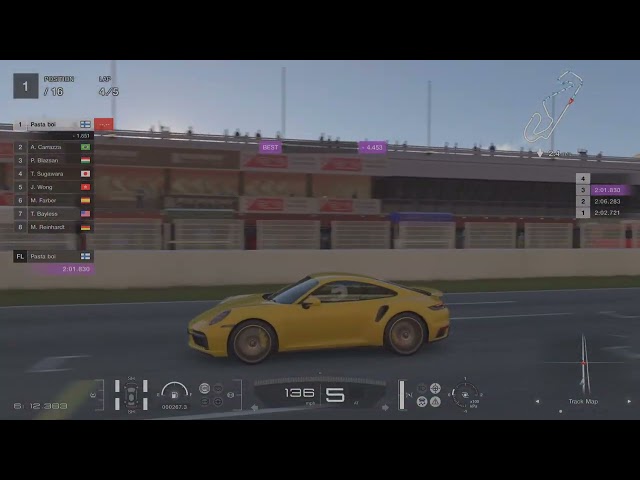 GRAN TURISMO 7 Circuit de Barcelona- Catalunya GP (No Chicane) PORSCHE 911 TURBO S (992) ‘20