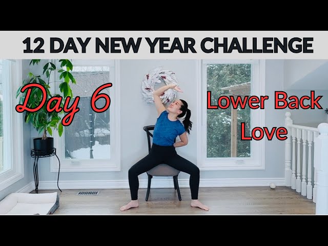 Day 6:  Lower Back Love ❤️ Gentle Chair Yoga for Relief & Strength!