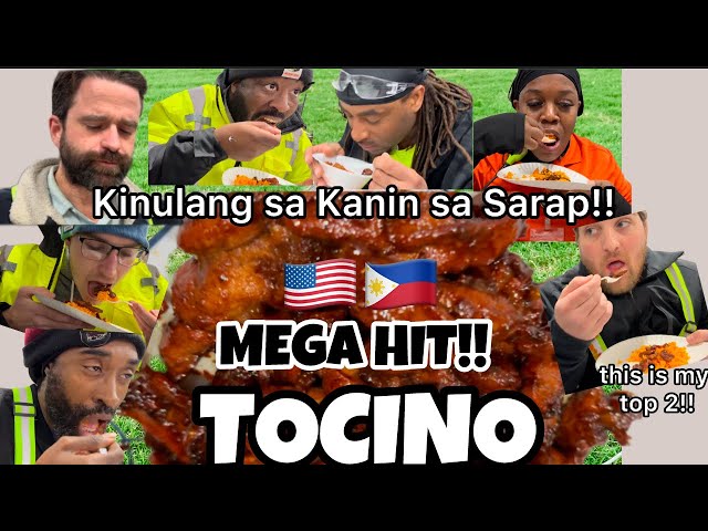 American Workers Tried “TOCINO” over Java rice | Kinulang ng Kanin sa Sarap!Famous Philippines Bfast