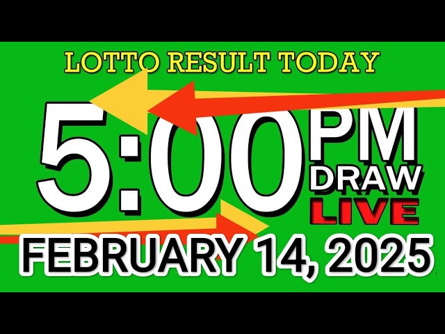 LIVE 5PM LOTTO RESULT TODAY Feb 14, 2025 #2D3DLotto #5pmlottoresultfebruary14,2025 #swer3result