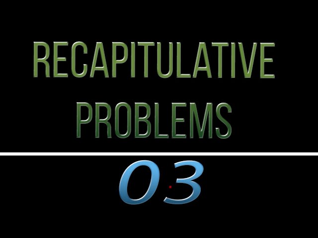 Recapitulative Problems - Part 3 - Line equations