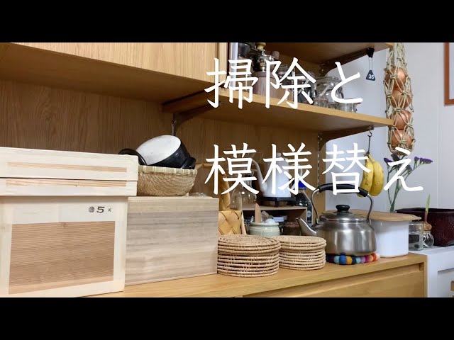 ＃８【暮らしvlog】キッチン/廊下/趣味部屋/掃除＆模様替え/夜の日課/排水溝の掃除について/お花見散歩/大阪城公園/大阪城/靴箱/りんご箱