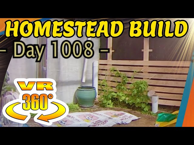 Homestead Build - Greenhouse Wall Trellis Day 2