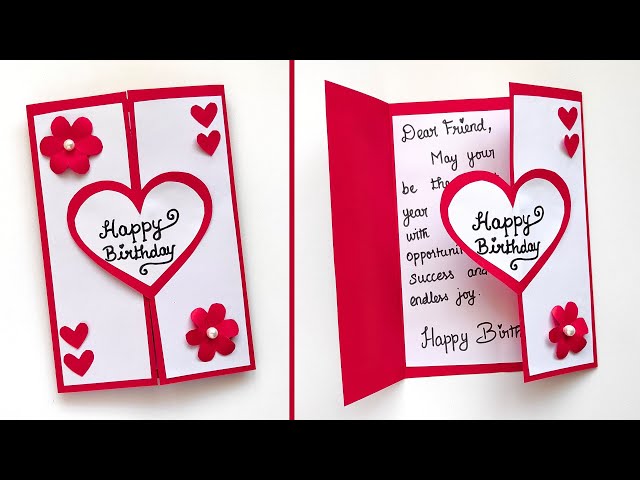 🎂 Happy Birthday Card 🎂 | Easy and beautiful Birthday Greeting Card | DIY Card for Birthday