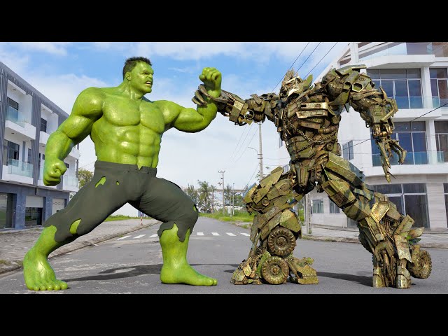 Transformers One - Megatron vs Hulk (Best Scenes) | All Action Battle [4K]