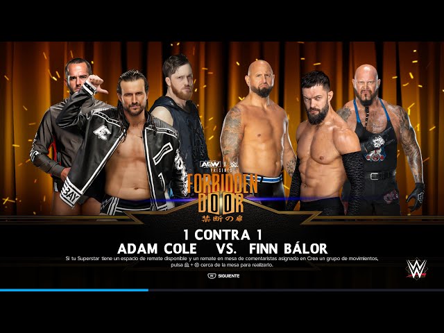 ADAM COLE VS FINN BALOR FINAL DEL TORNEO | WWE VS AEW FORBIDDEN DOOR | WWE 2K24 SIMULACIÓN