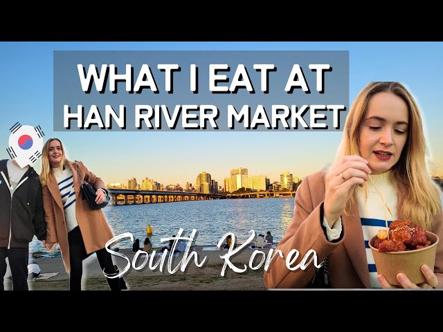 What I Ate at Han River Night Market- Seoul, SOUTH KOREA 🇰🇷