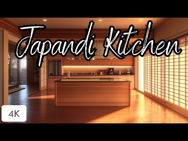 The Japanese Kitchen: Where Zen Meets Luxury -  Japandi Kitchen Design Trends 4K