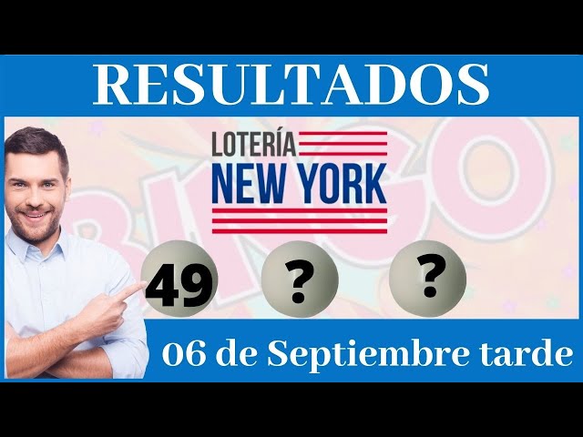 Lotería New York tarde resultados de hoy Lunes 06 de Septiembre del 2021