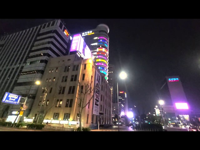 서울거리,Seoul Street  by bus, 동대문,Dongdaemun, 종로 4가, 3가, 2가, 종각 ,광화문, Jongno, Jonggak, Gwanghwamun