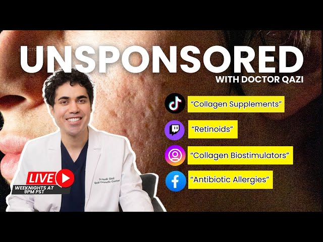 Dr. Qazi discusses Scars, Accutane, Collagen, Bellafill | Dr. Qazi Unsponsored Live | 1.7.2025