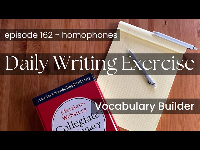 Write With Me and Improve Your Creative Writing episode 162 - elusive, illusive, allusive