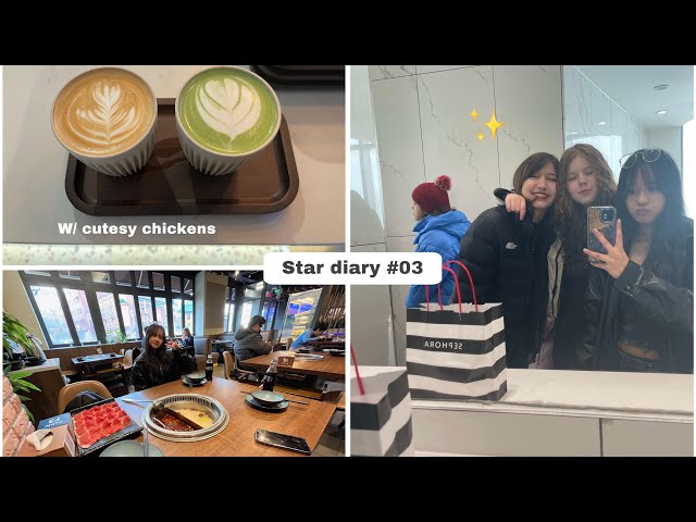 Star diary #03 || ୧ ‧₊˚ 🍵 ⋅ || big backs  :P || #shopping #food #hotpot #hangout