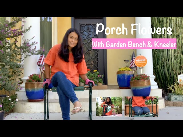 Home and Garden Trends Foldable Garden Bench and Kneeler