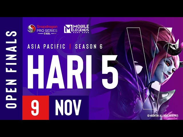 🔴 [ID] AP Mobile Legends: Bang Bang | Snapdragon Mobile Open Finals | Season ke-6 | Hari 5