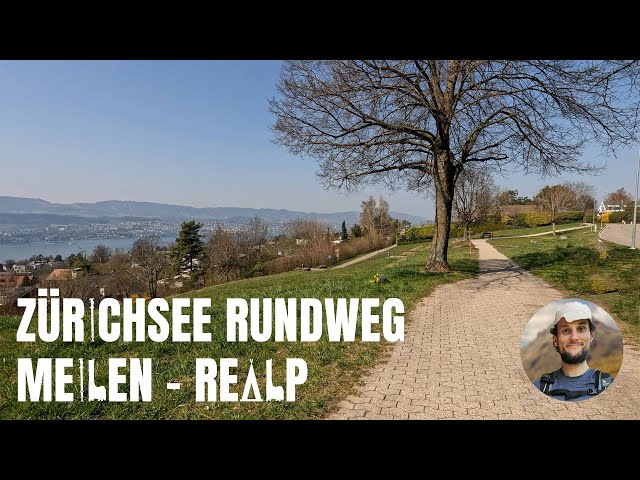 Einfache Wanderung in der Nähe von Zürich - Zürichsee-Rundweg von Meilen nach Realp [4K]