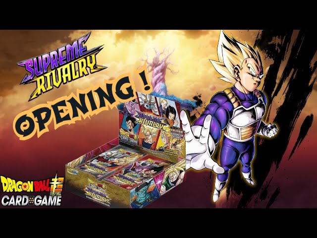 OPENING SUPREME RIVALRY BOOSTER BOX DRAGON BALL SUPER CARD GAME