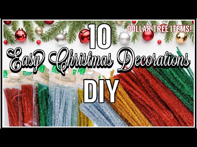 10 EASY Dollar Tree Christmas Crafts DIYs you can make with kids!