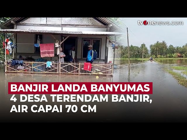 Banjir Terjang Empat Desa di Banyumas, Aktivitas Ekonomi Warga Terhambat | OneNews Update