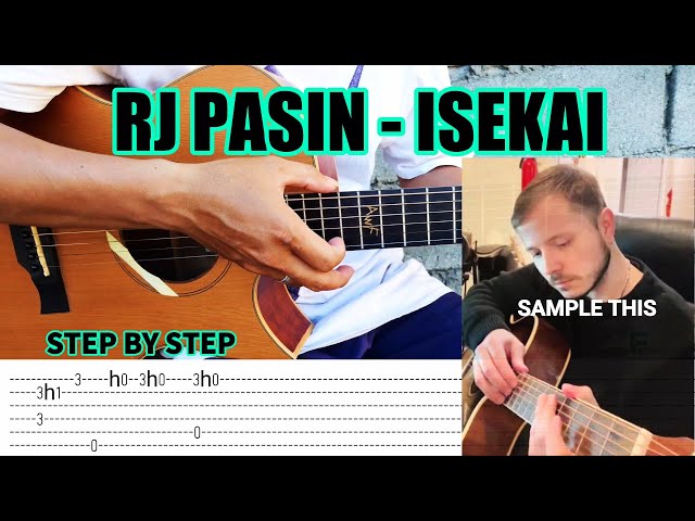 RJ PASIN - ISEKAI - Fingerstyle Guitar (Tabs) Step by Step - Chords