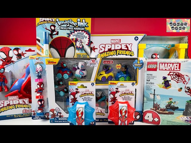 Marvel Spidey and His Amazing Friends Collection Unboxing Review | Spidey Glow Tech Web Crawler