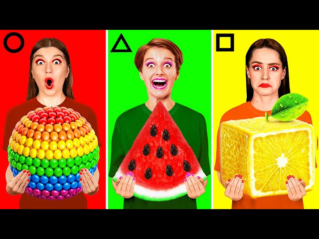 Geometric Shape Food Challenge | Crazy Ideas To Cook by DaRaDa Challenge