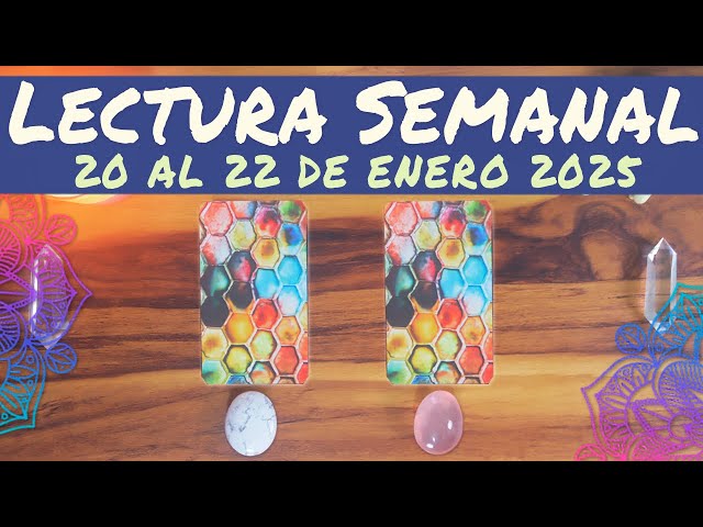 Lectura semanal || 20 al 26 de enero 🔮✨