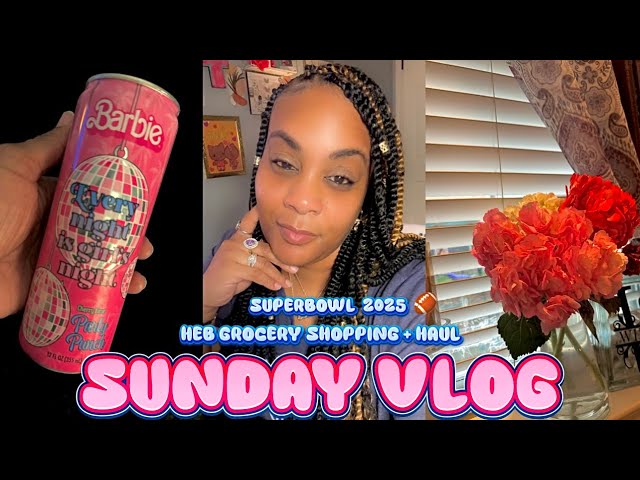 SUPER BOWL SUNDAY•COME GROCERY SHOPPING WITH US•HEB GROCERY HAUL