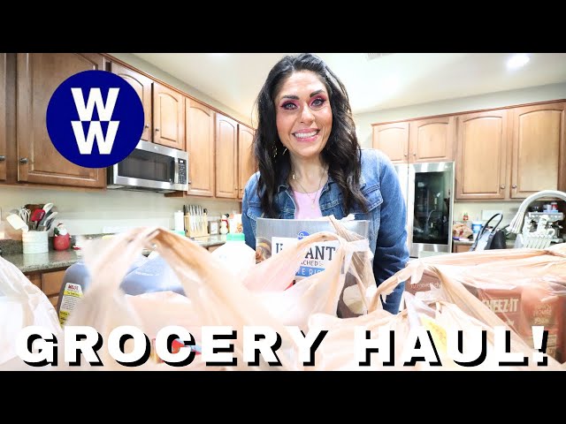 BIG WW GROCERY HAUL FOR WEIGHT LOSS - NEW FOOD FINDS & POINTS INCLUDED  FOR WEIGHT WATCHERS!