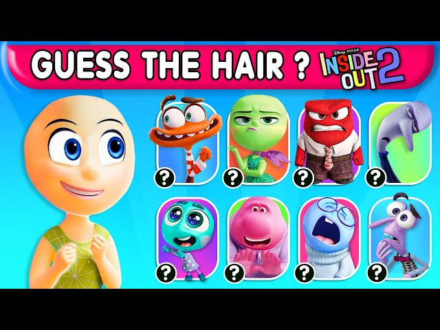 🔥 INSIDE OUT 2 Movie 2024 | Guess the HAIR of the Cartoon Character by Voice