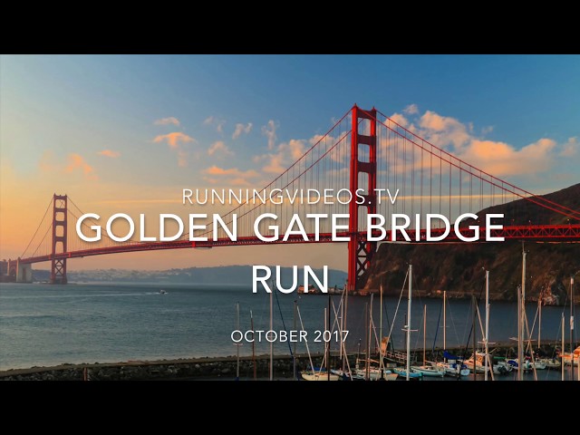 Golden Gate Bridge Virtual Run | Running Videos For Treadmill #virtualrun