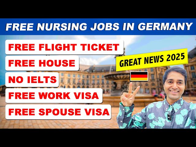 Germany Offers Free Nursing Jobs 2025 | Free Flight Ticket ✈️ | No IELTS | Free House |New Law |News