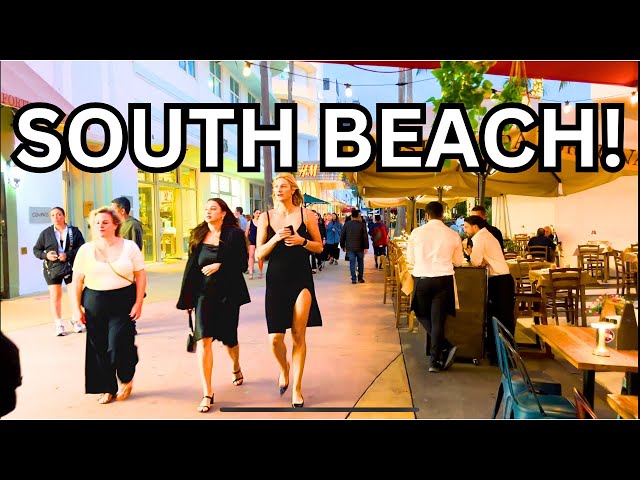 Walking SOUTH BEACH MIAMI at Night! | Lincoln Road Miami Beach 2025